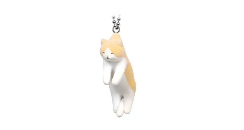 Tsumada Neko Qualia Capsule Toy - Cute Flocky Cat Mascot Ball Chain Collectible