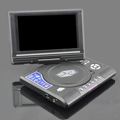 7.8-Inch DVD Player – Multimedia CD Player with 270° Rotation Screen, Remote Control, Travel Theatre (US/UK/AU/EU Plug)