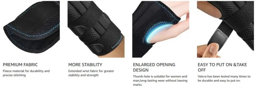 Adjustable Wrist Support Brace – Sport Wristband for Left & Right Hand, Fitness, Weightlifting & Pain Relief
