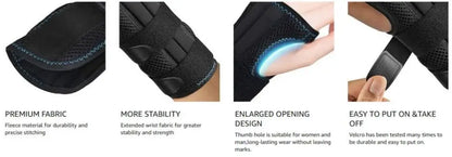 Adjustable Wrist Support Brace – Sport Wristband for Left & Right Hand, Fitness, Weightlifting & Pain Relief