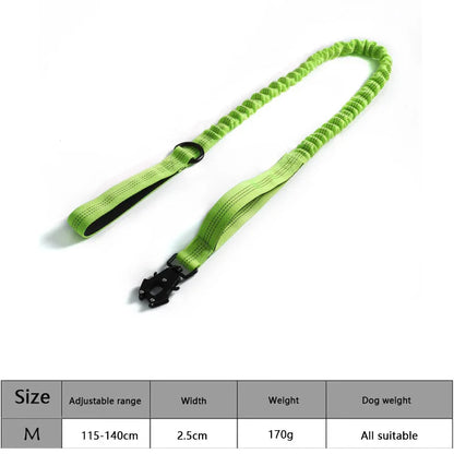 Adjustable Tactical Dog Collar with Traction Rope – Military Training Collar for Medium & Large Dogs
