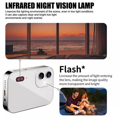 New 4K Digital Camera – Night Vision, Triple Lens, 3-Inch HD Touch Screen, 64MP, OTG Transmission, 3600mAh Battery