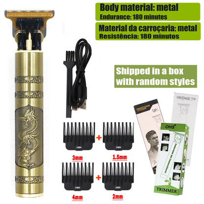 T9 Electric Hair Clipper & Beard Trimmer — 0mm Precision Body Hair Shaver for Men, Professional Haircut & Grooming