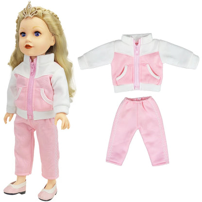 18-Inch American Girl Doll Clothes – Coat, Tights & Pants Outfit for Newborn & Baby Dolls