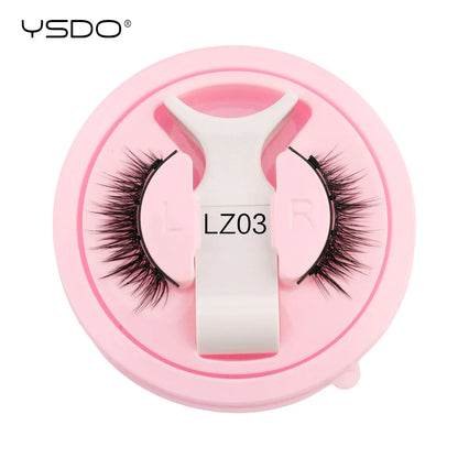 YSDO Winged Magnetic 3D Mink Eyelashes – Reusable Long-Lasting False Lashes, No Glue Needed with Tweezers for Makeup