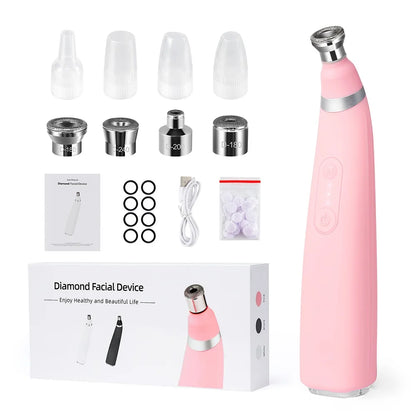 Foreverlily Portable Diamond Peeling Machine – Microdermabrasion Facial Cleaner & Blackhead Remover Vacuum Device
