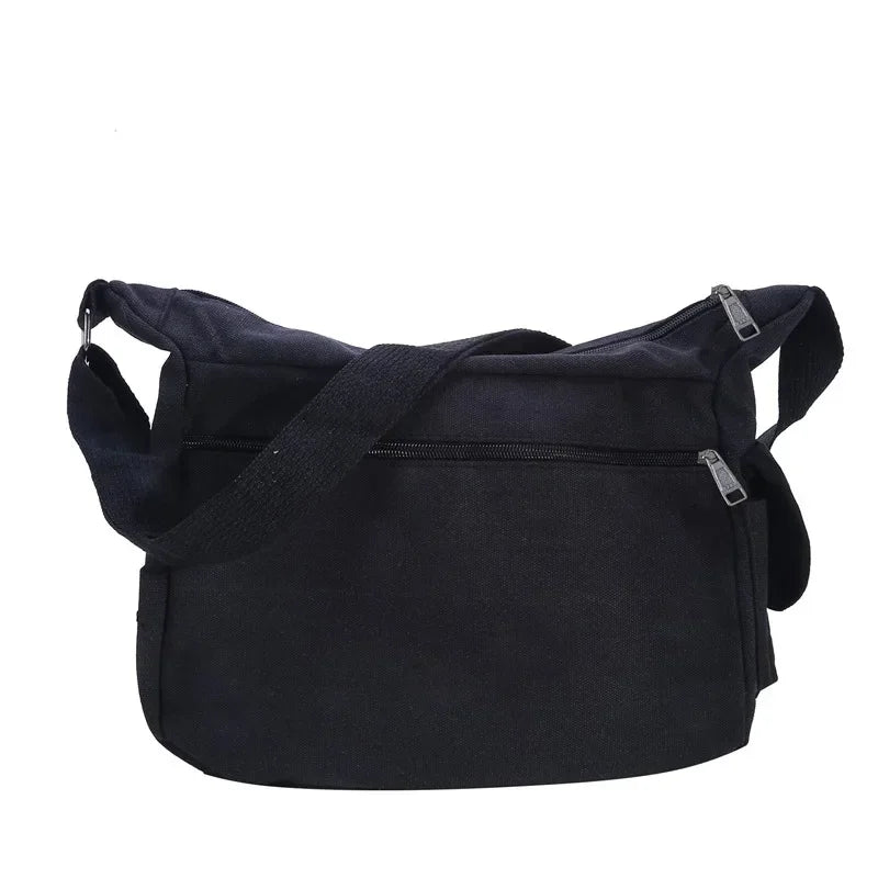 Men's Casual Sling Bag – Vintage Crossbody Messenger Shoulder Bag for Travel & Outdoor Use