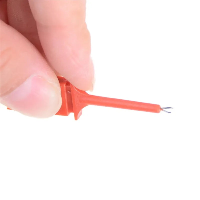 10PCS SMD IC Test Hook Clips - PCB Probe Grabbers for Electronic Component Inspection & Repair