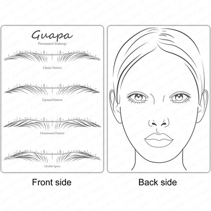 Microblading Practice Skin Sheets — Eyebrow Segment Tip Joint Texture for Semi-Permanent Makeup Training