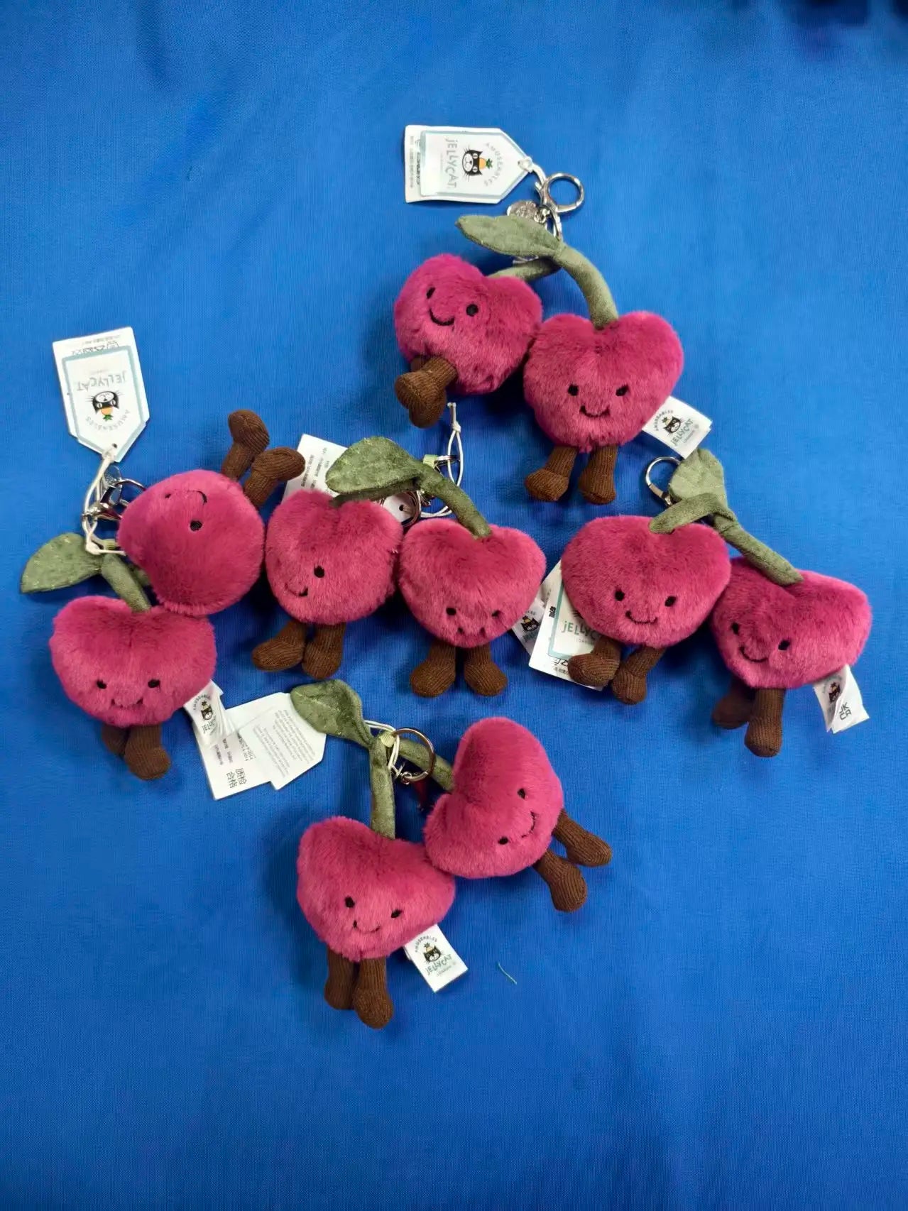 New Jelly Cherry Key Chain – Cute Bag Pendant & Doll Accessory for Girls and Women Holiday Gifts