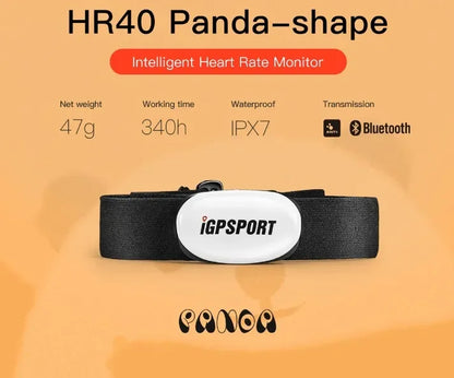 HR40 Dual Frequency ANT+ Bluetooth Heart Rate Monitor Belt – Fitness Running Speedometer for Bike Computer