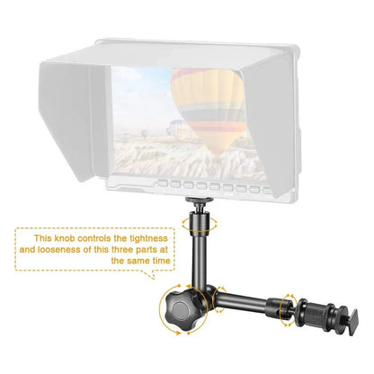 7/11/20 Inch Metal Articulating Magic Arm – Super Clamp Stand for DSLR Camera & Photo Studio Accessories