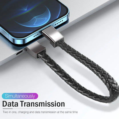 Portable Bracelet Fast Charging Cable – Compatible with iPhone 11/12/13/14 Pro Max, Samsung, Huawei, Xiaomi, USB Micro and Type-C Data Line