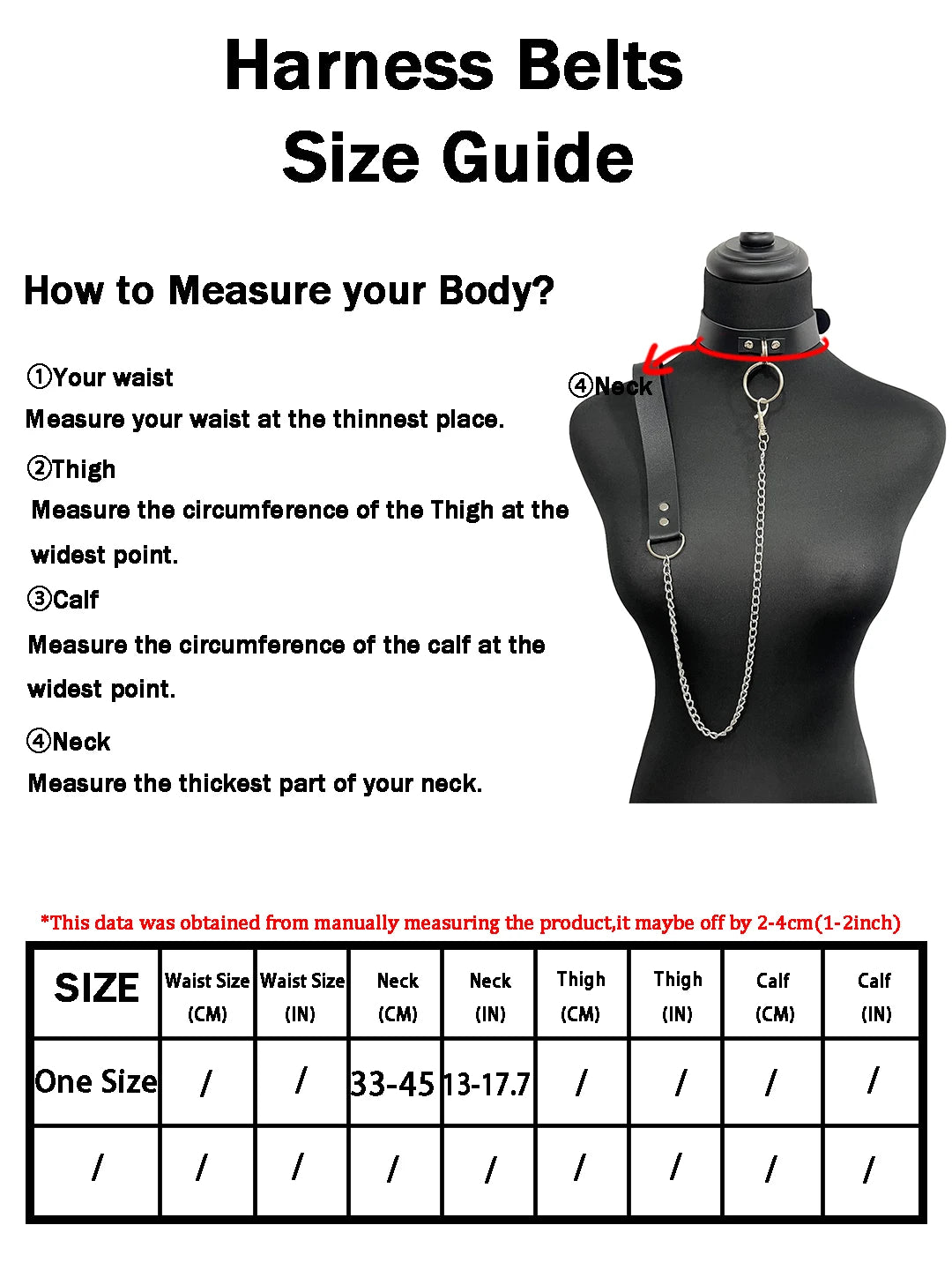 Women's PU Leather Chain Choker Collar - Handmade Gothic Necklace with Matching Leash Accessory