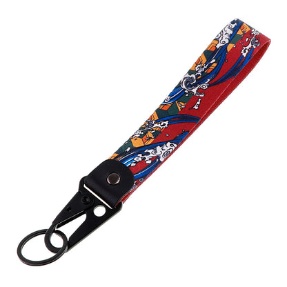 Anime Eagle Beak Keychain - Cool Figures Short Lanyard for Phone Rope - Badge Holder & USB Pendant - Portable Key Accessory