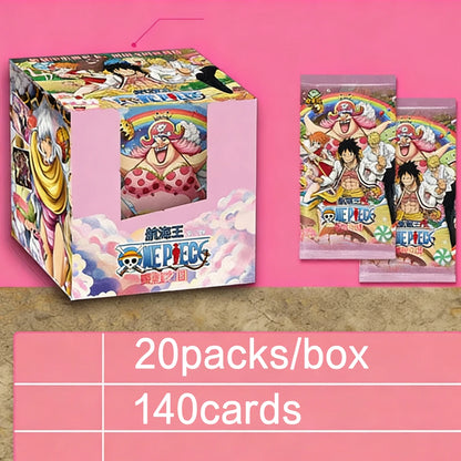 Bandai One Piece Anime Booster Box - Collectible Luffy, Zoro & Ace Trading Cards for Anime Fans and Card Collectors