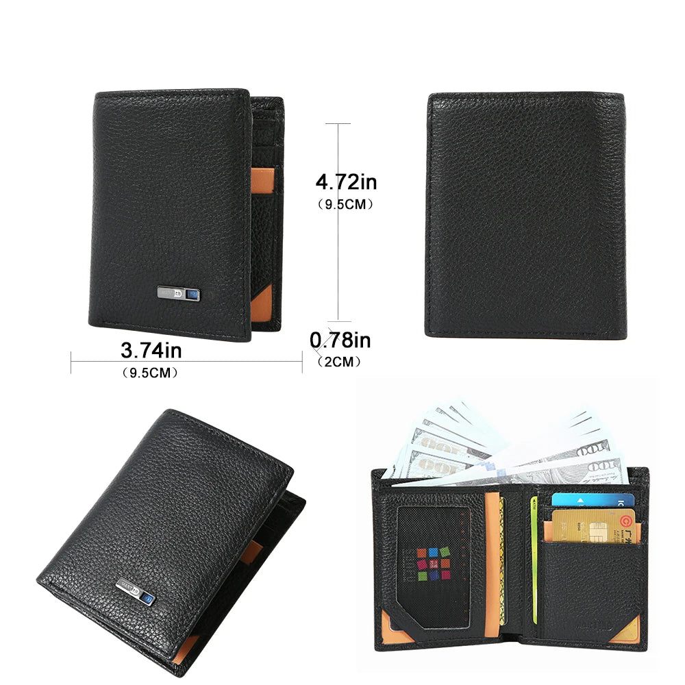 Smart Tracker Wallet for Men - GPS Finder Slim Wallet Gift for Dad, Birthday & Christmas 2025
