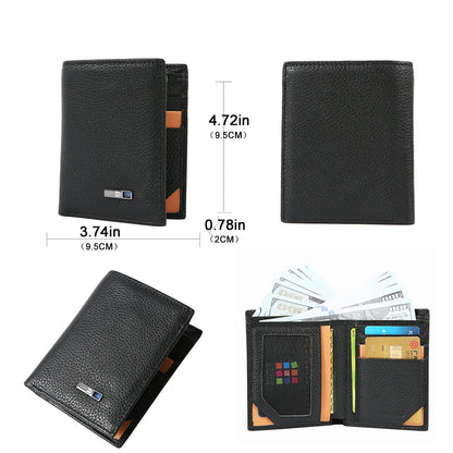 Smart Tracker Wallet for Men - GPS Finder Slim Wallet Gift for Dad, Birthday & Christmas 2025