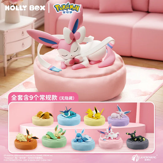Eevee Anime Blind Box Set - Multi Form Character Desktop Ornament Toy Scene Decoration Mystery Gift Collection