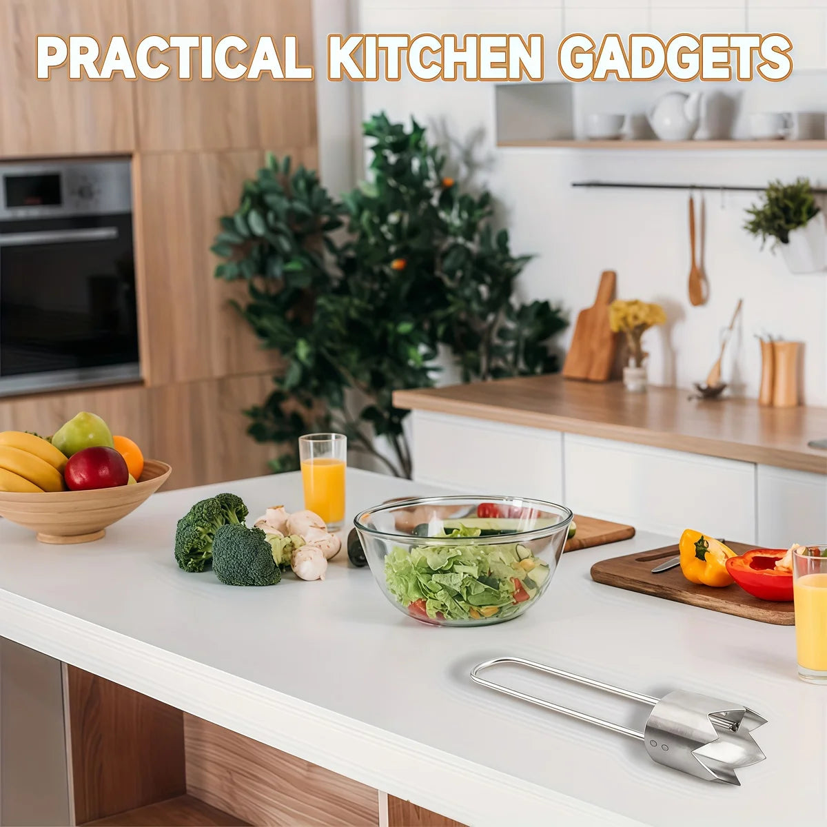 Stainless Steel Fruit & Vegetable Corer – Universal Kitchen Gadget for Apple, Pear, Tomato & Red Bell Pepper Seed Removal