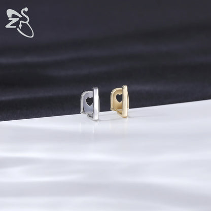 ZS Hip Hop Grillz – Silver/Gold Plated CZ Crystal Cross & Rose Star Tooth Cap, Top & Bottom Set