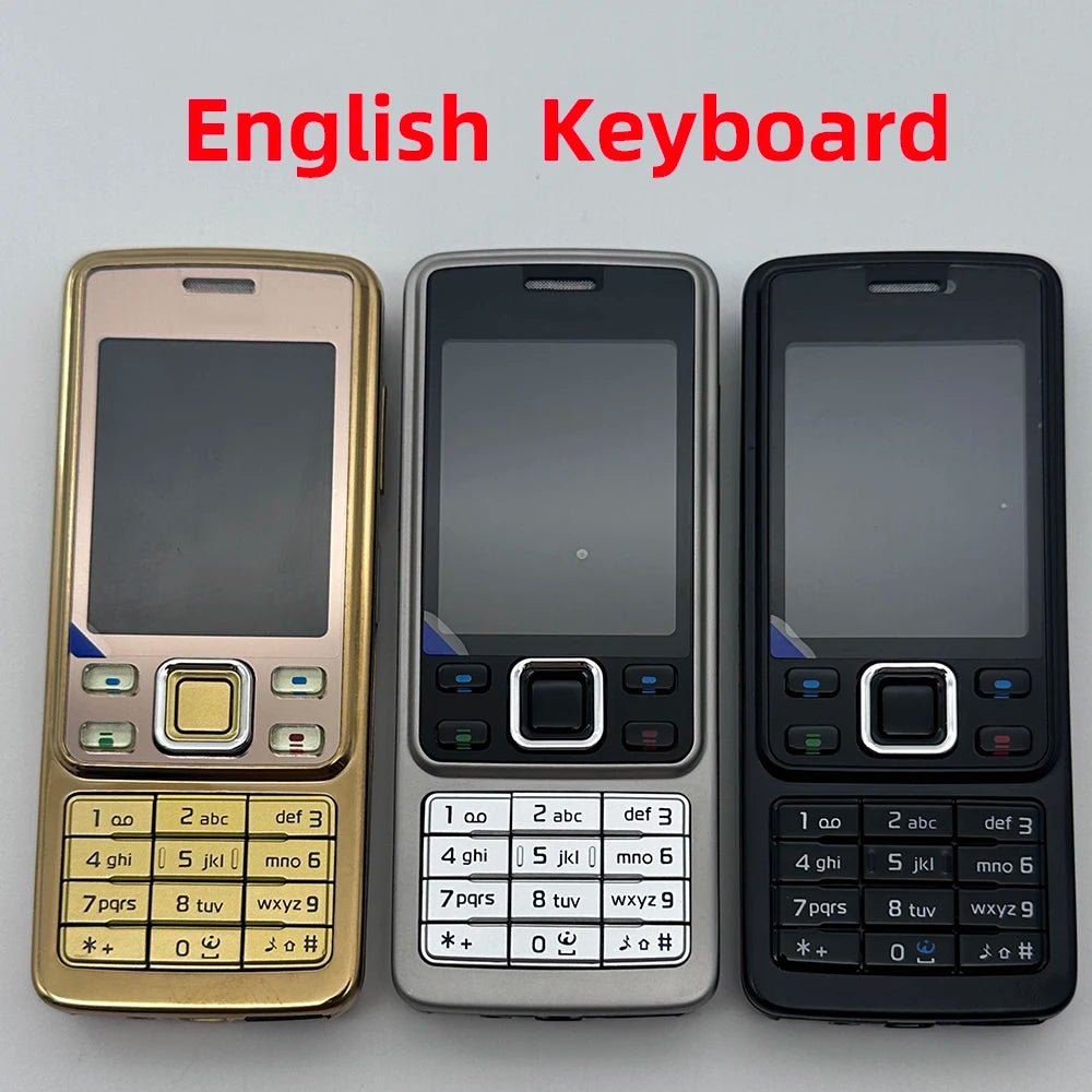 Original Nokia 6300 GSM 2G Mobile Phone – Bluetooth, Multi-Language Keyboard (Russian, Arabic, Hebrew, English), 2007 Used Cellphone