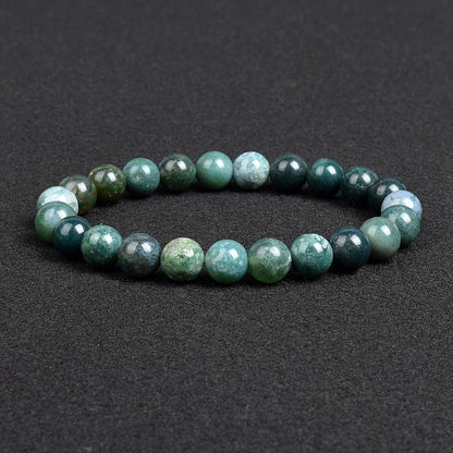 Genuine Natural Stone Beaded Bracelet – Apatite, Lapis Lazuli, Agate & Tiger Eye High Quality Crystal Gem Jewelry Bangle for Men & Women
