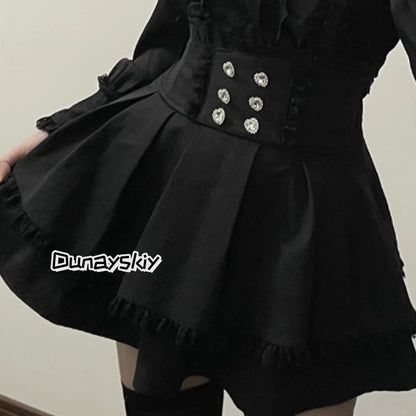 Jirai Kei Lolita Blouse Top — Y2K Sweet Japanese Style Long Shirt with Bow for Women, S-XL, 3 Colors