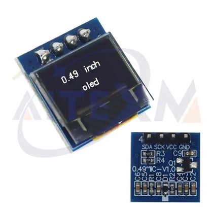 AITEXM 0.49 Inch OLED Display Module - 64x32 SSD1306 I2C IIC Screen for Arduino AVR STM32 DIY Projects