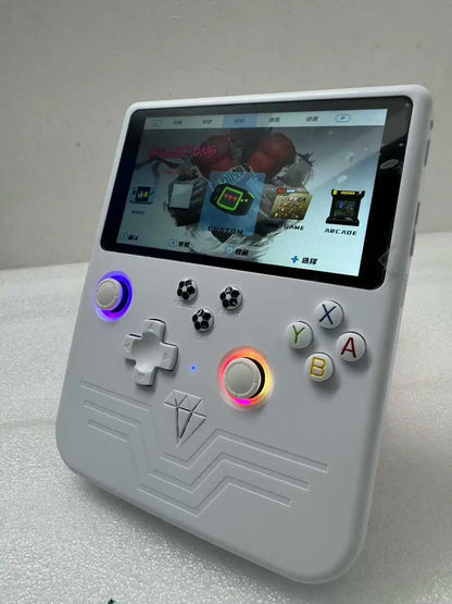 FLLBW R60 Max Retro Game Console - 6" IPS Handheld with 128GB Storage, 22,000 Games & Linux System
