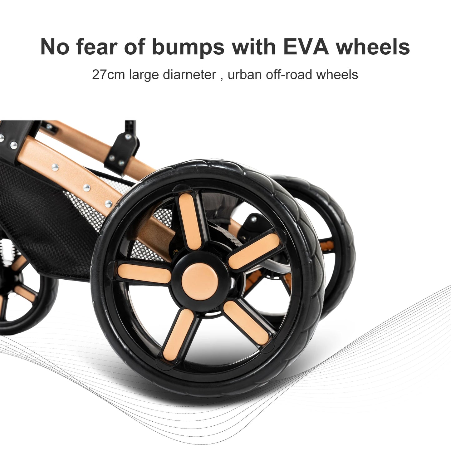 High-Quality 3-in-1 Newborn Baby Stroller — Lightweight Folding Cart with Comfort Seat & ISOFIX Safety