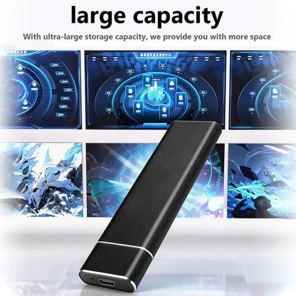 High-Speed Portable SSD – 2TB/4TB External Solid State Drive, Large Capacity Fast Data Storage USB Efficient Backup Hard Drive