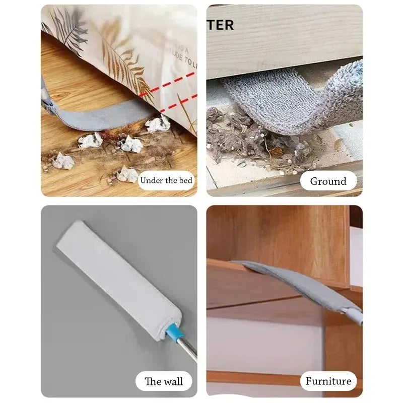 3 Size Long Handle Mops – Floor, Ceiling & Bed Dust Cleaner, Sofa Dust Removal Brush for Household Cleaning