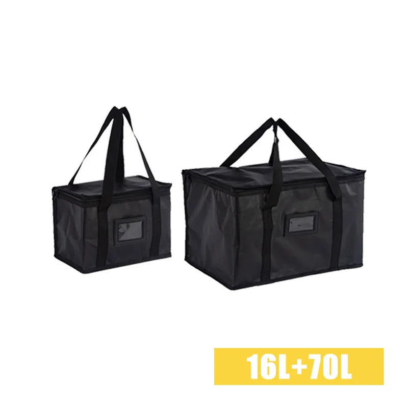 70L Large Capacity Insulated Cooler Bag – Thermal Foil Lunch & Food Storage Tote, Portable Zip Picnic & Camping Bag for Hot & Cold Retention