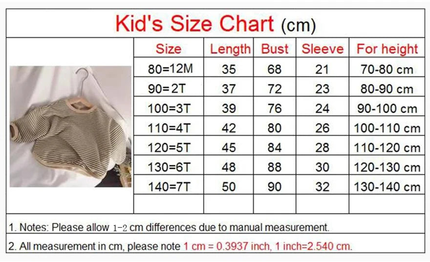 Spring Autumn Kids Sweatshirt – Cotton Long Sleeve T-Shirt for Boys & Girls 1-8Y Toddler Clothes