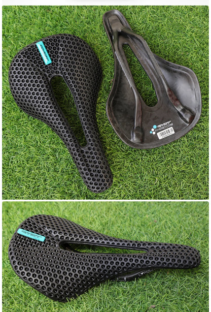 RYET 3D Printed Carbon Bike Saddle — 140/143mm Lightweight Road & MTB Cycling Seat with EVA Cushion