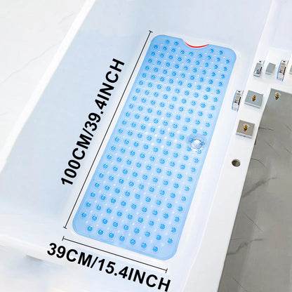 40×100cm Bathroom Non-Slip Mat – Long PVC Bathtub & Shower Foot Massage Mat