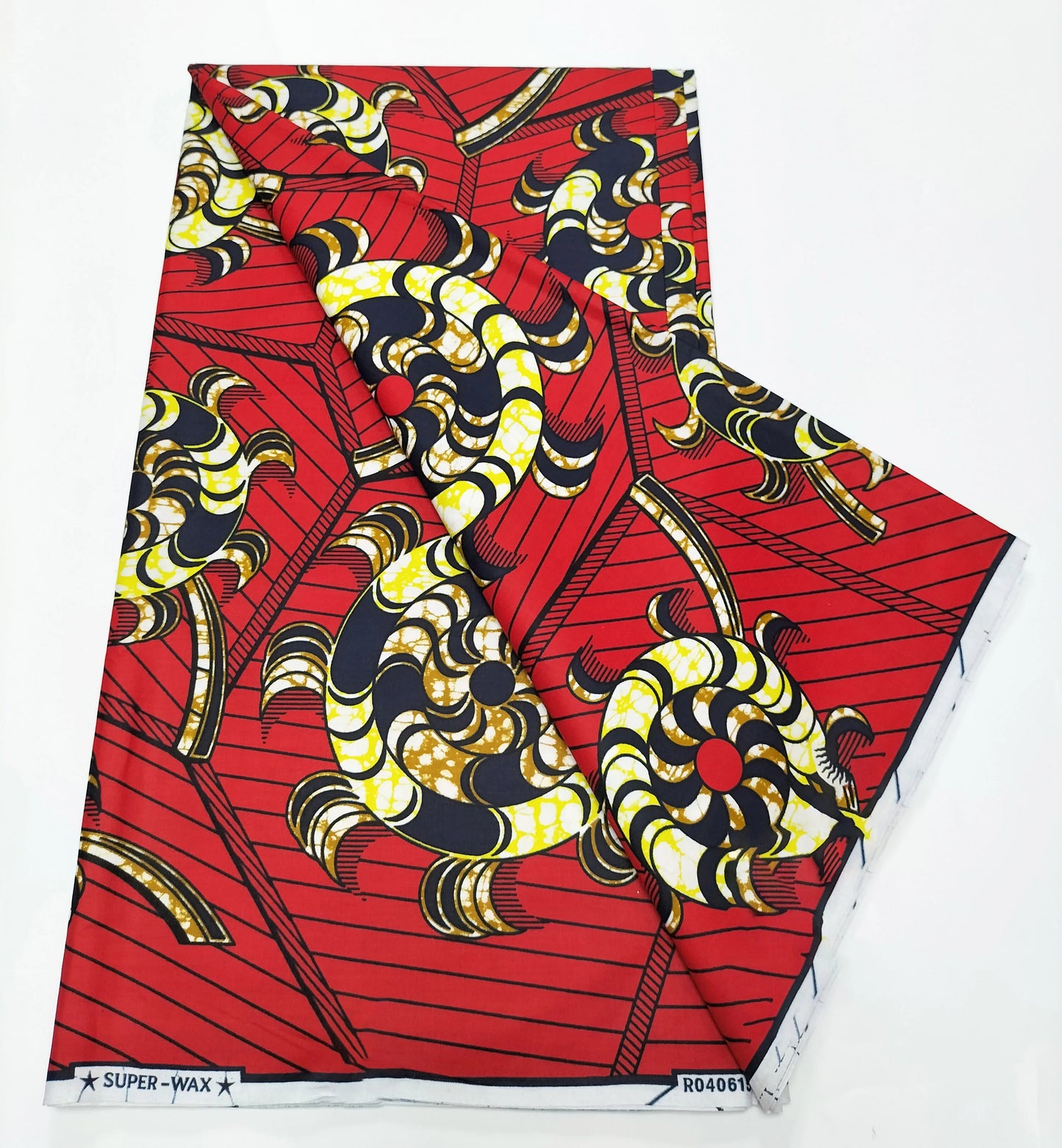 African Real Wax Print Fabric - 100% Cotton Nigerian Ankara Sewing Material for Party Dresses