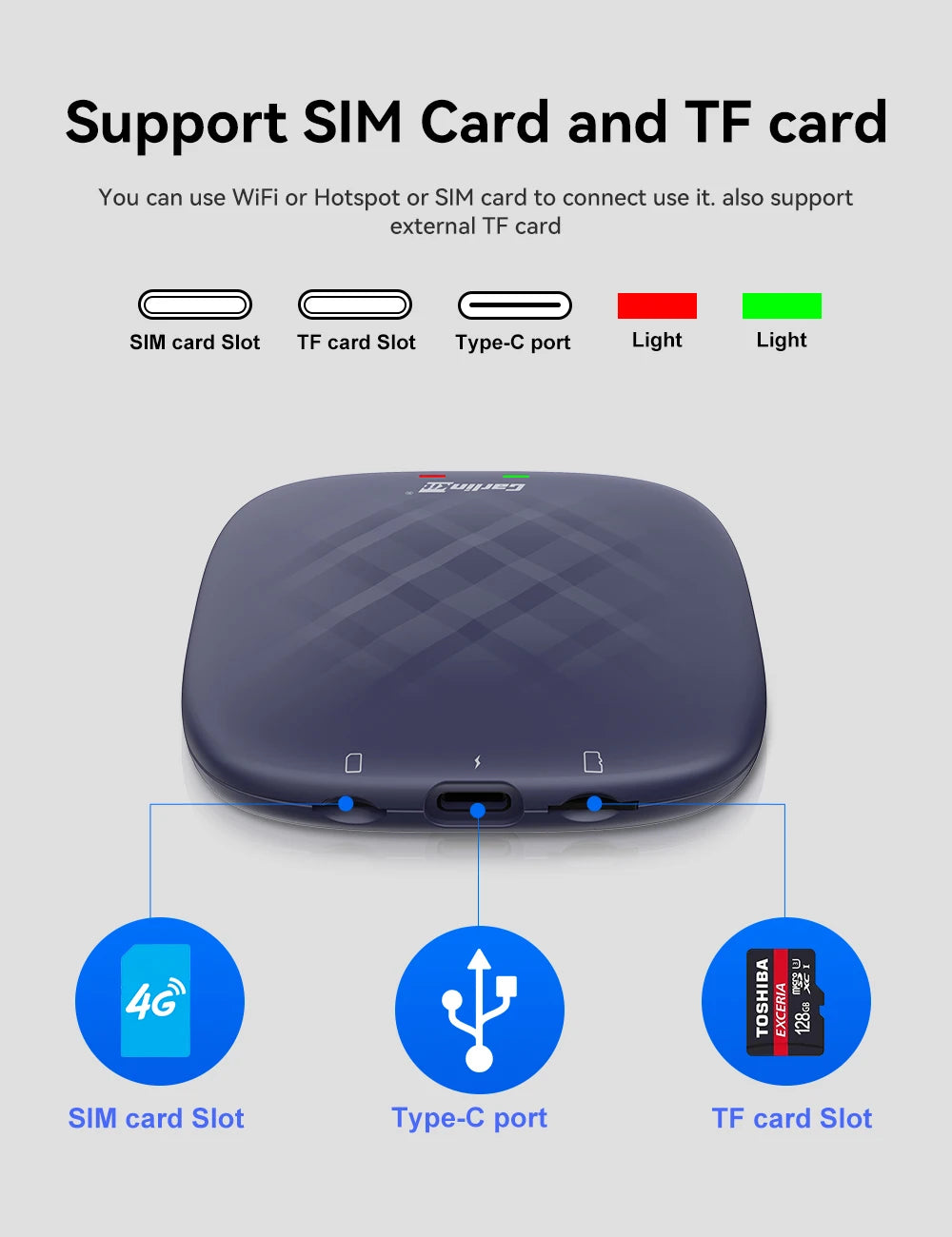 CarlinKit Android 13 AI TV Box – 8-Core Wireless CarPlay & Android Auto with Split Screen, 64G/128G for Netflix, YouTube, Play Store