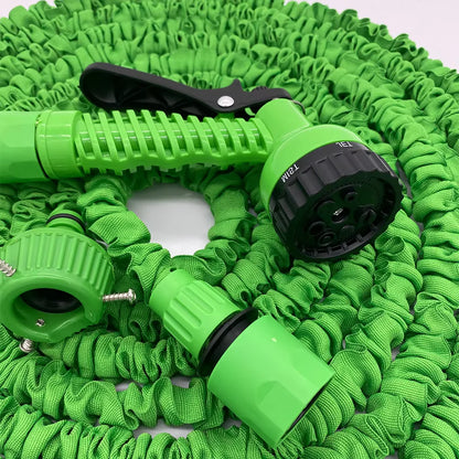 Expandable Magic Garden Hose with 7-Pattern Water Gun – Flexible Car Wash Sprayer & Foam Pot Irrigation Hose Reel Tool