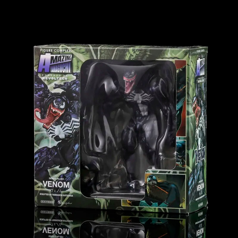 AMAZING YAMAGUCHI Carnage Venom Action Figure — KAIYODO Spider-Man Legends Movable Model Toy Gift for Kids and Collectors