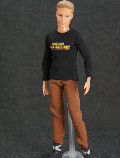 30cm Male Anime Doll Clothes – 1/6 BJD Fashion Casual Suit for KEN Dolls, DIY Reborn Toy Accessories & Gifts
