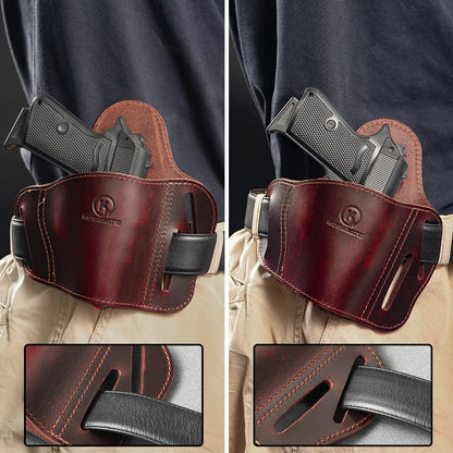 KOSIBATE Genuine Leather OWB Belt Holster for 1911 – Durable Outdoor Hunting Gun Holster