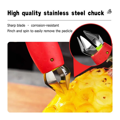 Efficient Strawberry Huller and Pineapple Cutter - Multi-Functional Tomato Stalk Remover and Fruit Knife, Ideal Strawberry Leaf Cleaner for Kitchen Use