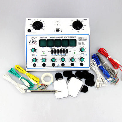 Electric Acupuncture Stimulator Machine — 6-Channel Digital Electro Therapy Massager with Patch Care Kit