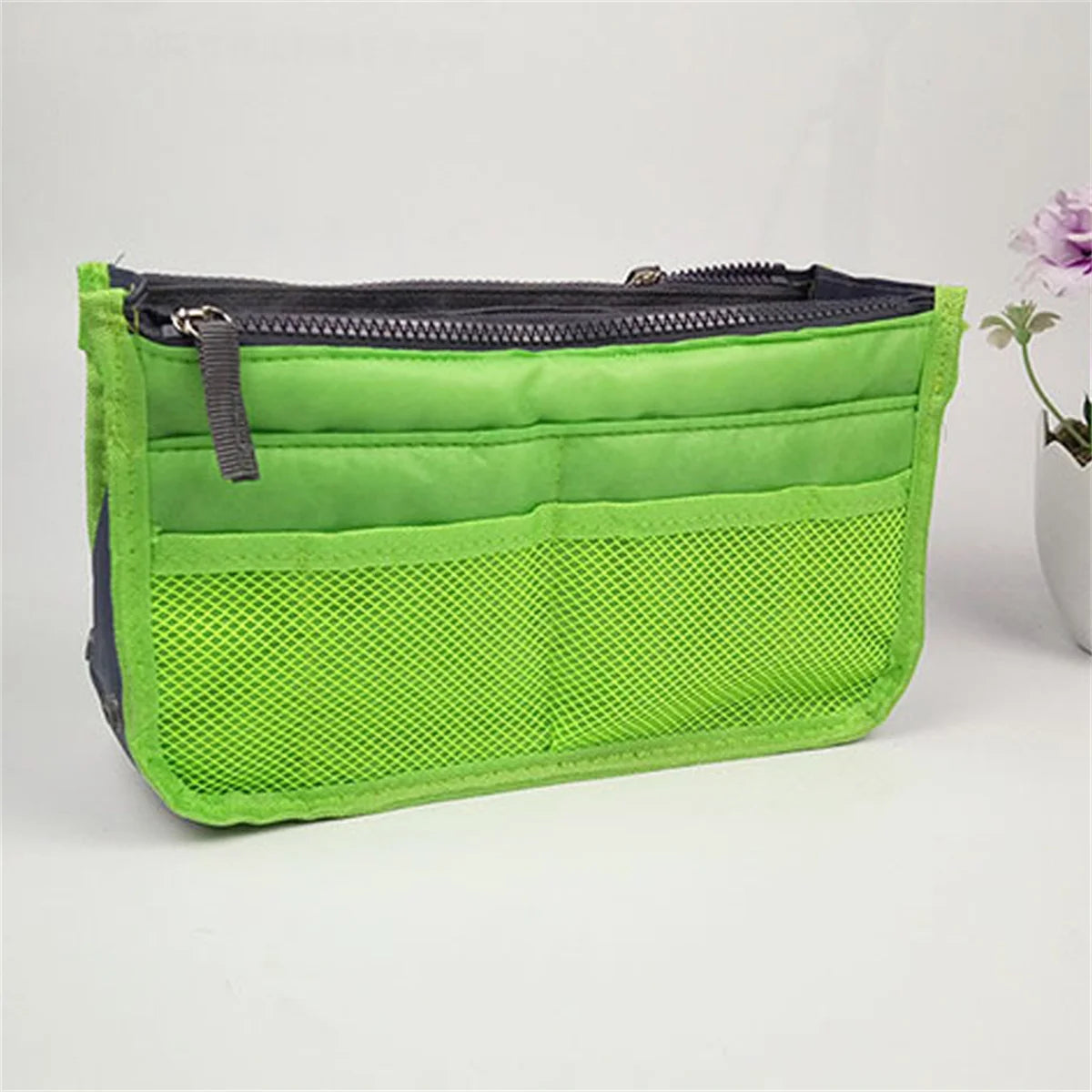 Multifunctional Bi-Fold Storage Bag - Large Capacity Double Zipper Makeup & Toiletry Organizer