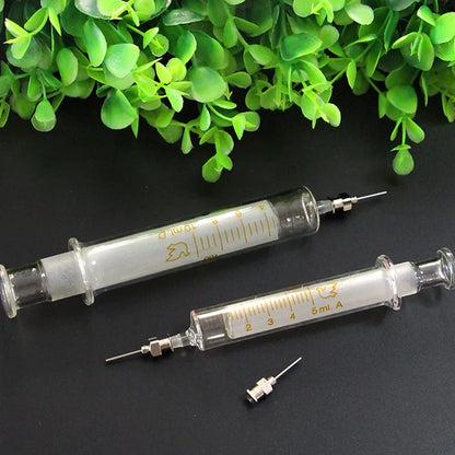 RELIFE 5ml/10ml Glass Flux Syringe – Precision Metal Needle BGA PCB Soldering & Mobile Phone Repair Tool