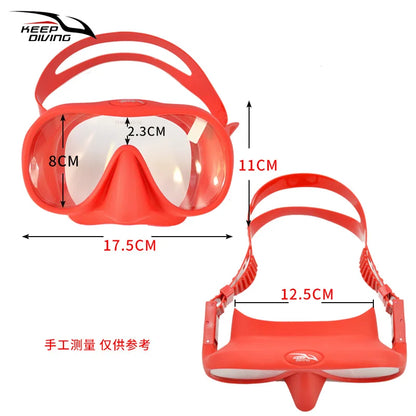 Professional Diving Mask for Scuba & Free Diving – Anti-Fog Snorkeling Goggles for Underwater Fishing Adults