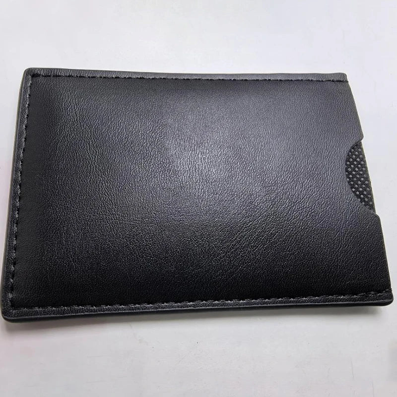 Leather Bat Wallet — Personalized Superhero Mask Card Holder, Bat ID Heroic Wallet Gift