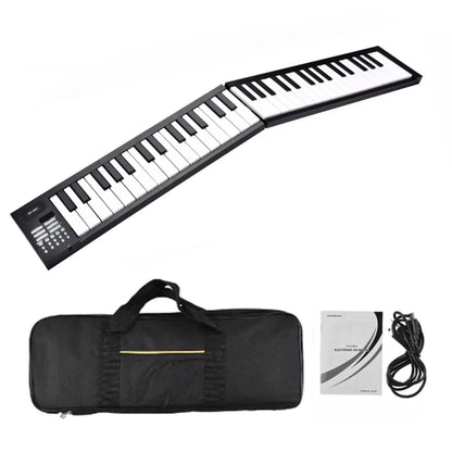 61 Key Foldable Electronic Piano - Portable Keyboard with LED Display, Built-In Battery & Musical Instrument Features